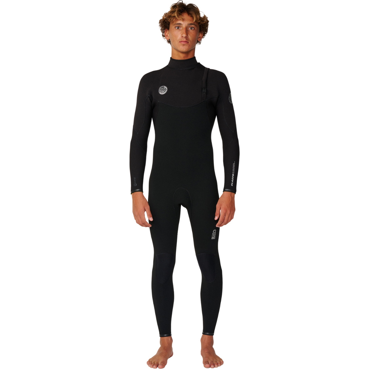 2027 Rip Curl Mens Elasto 5/4mm Zip Free Wetsuit 18VMFS - Black